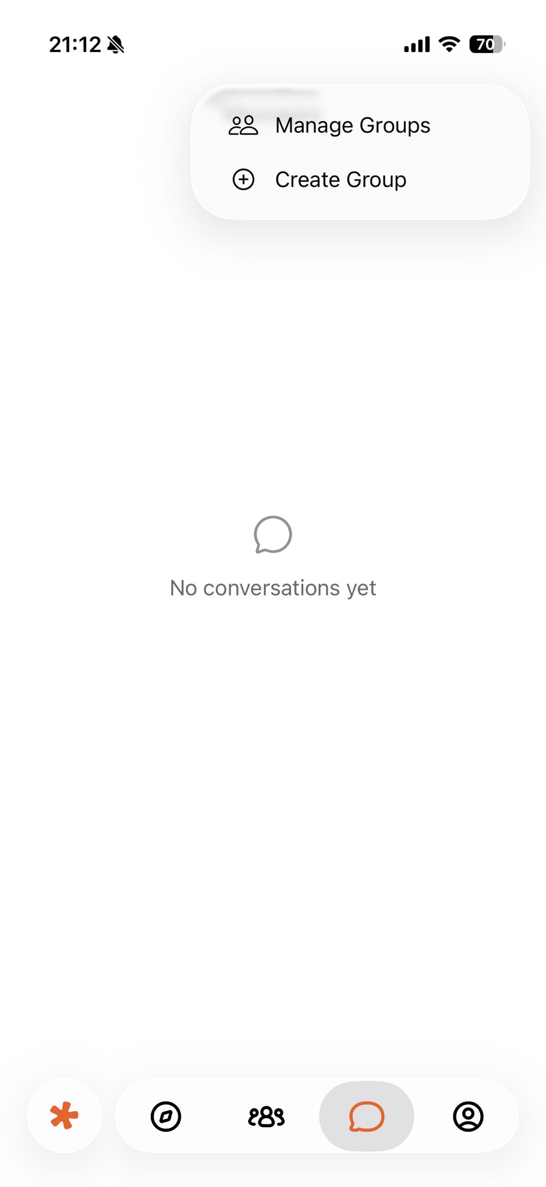 Messages 中的群组菜单
