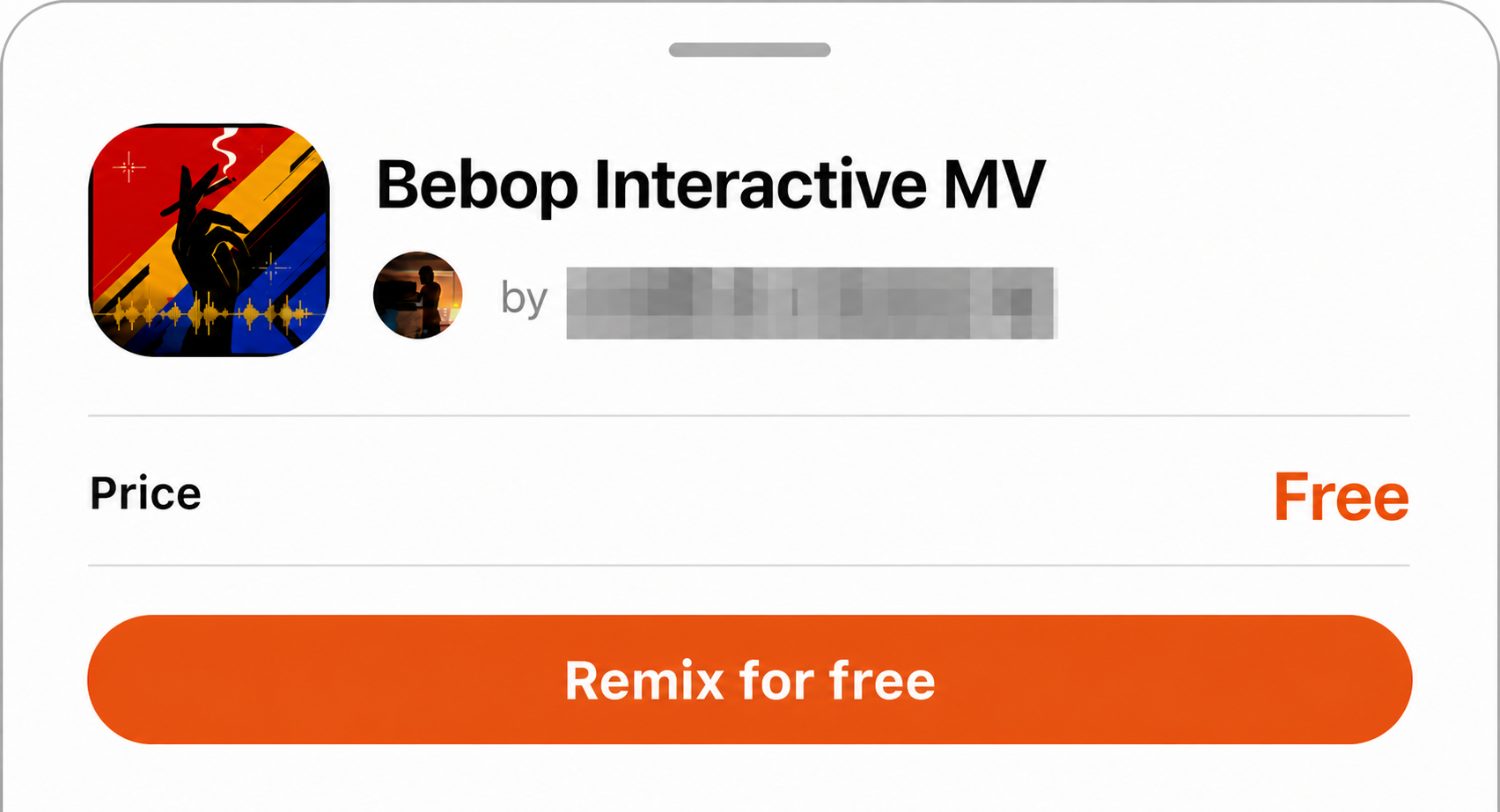 Remix confirmation panel