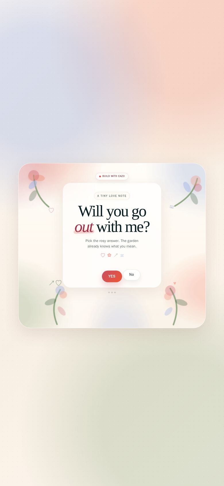 Will You Go Out With Me?