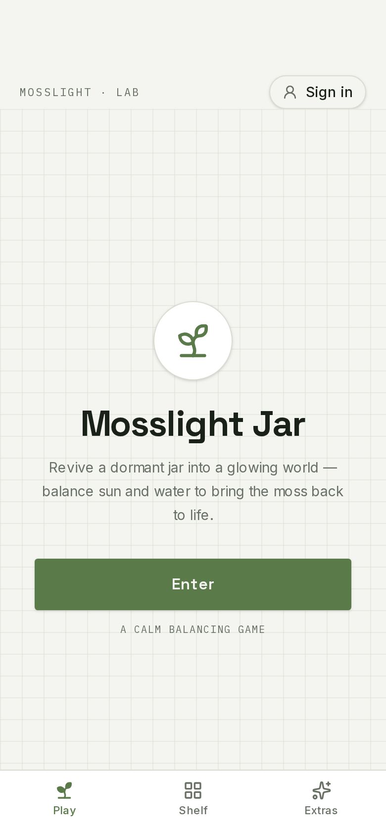 Mosslight Jar