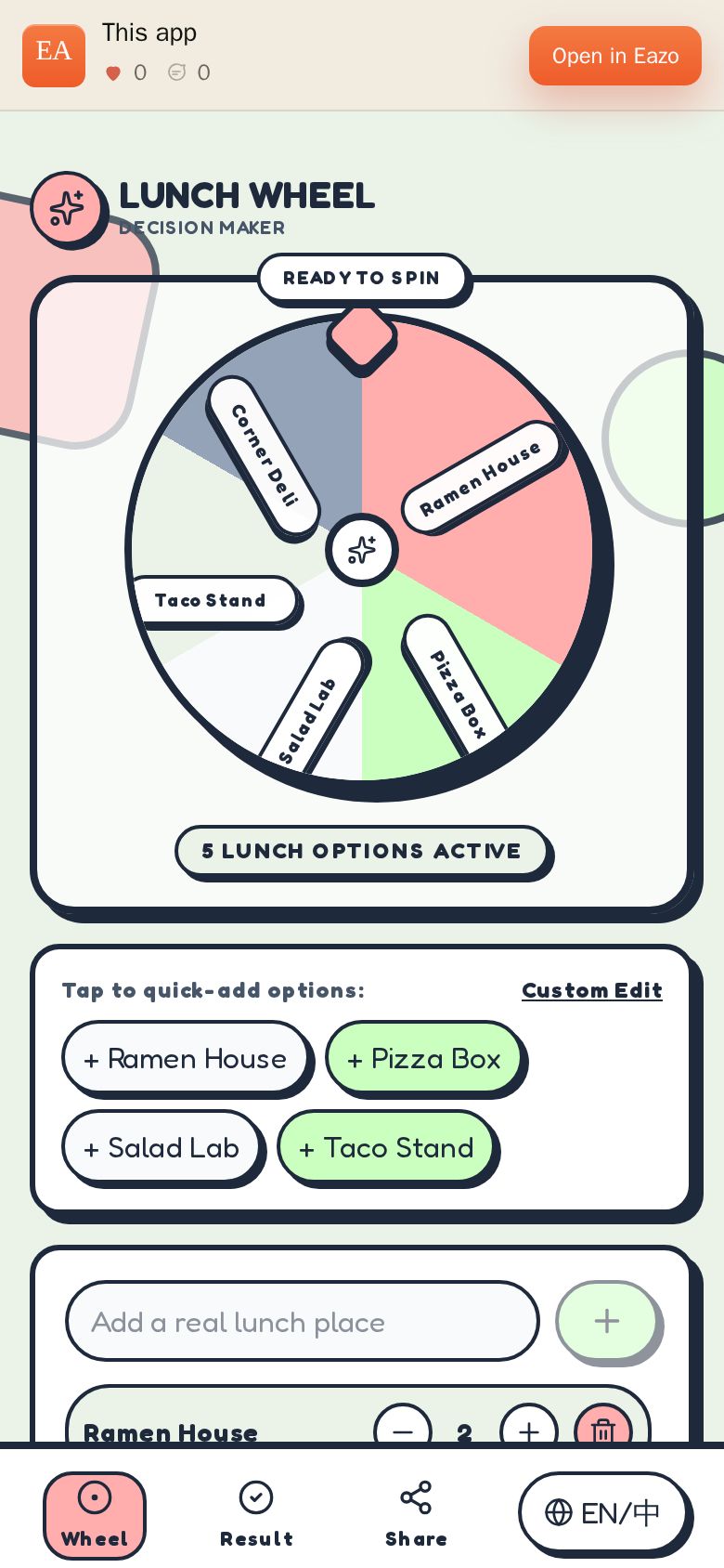 Lunch Wheel