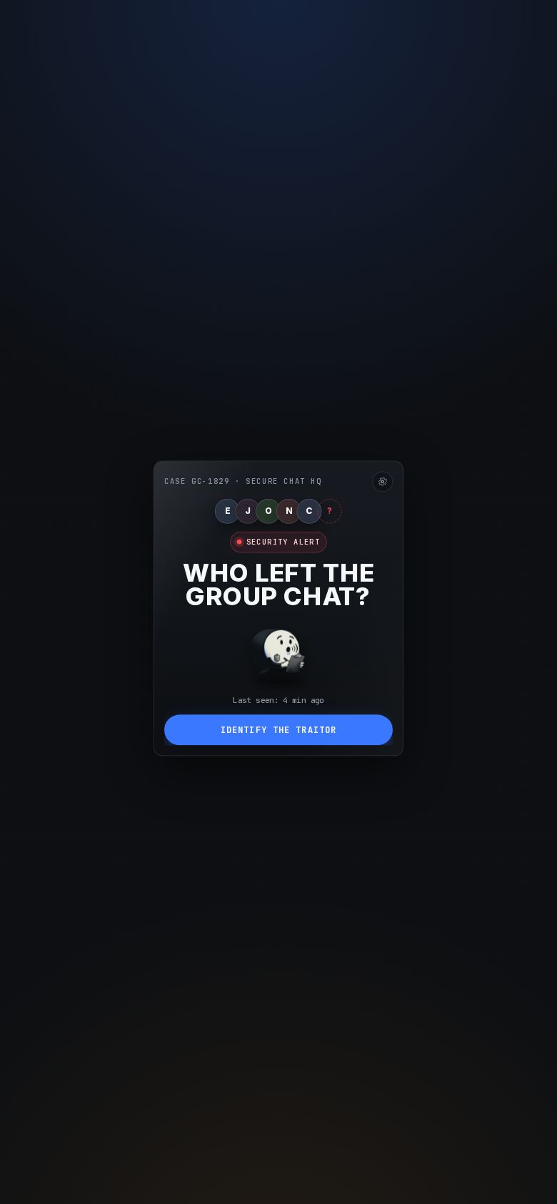 Who Left The Group Chat?