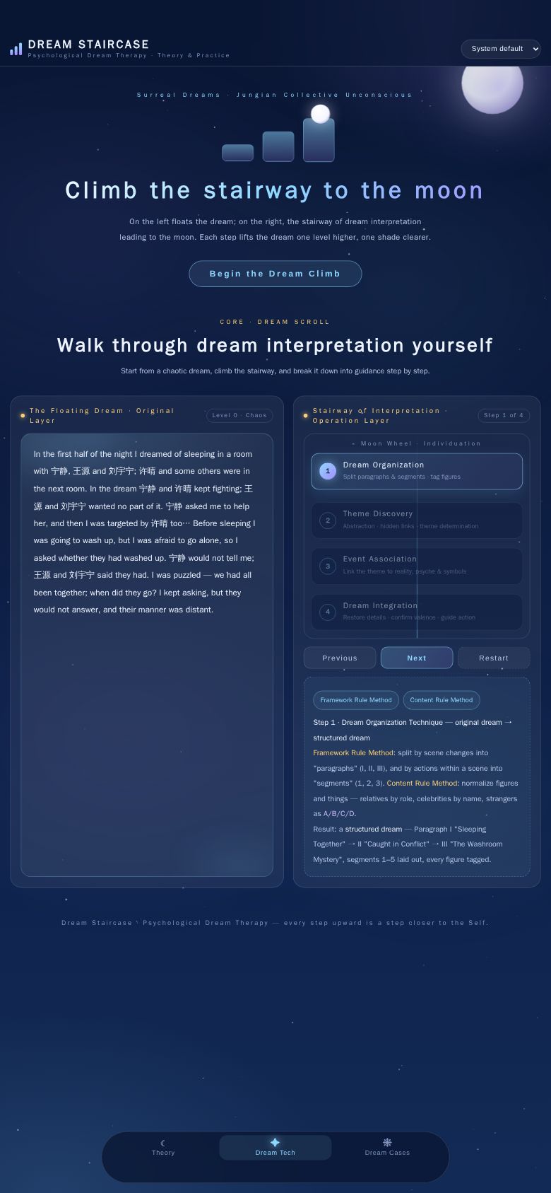 Dream Staircase — Psychological Dream Therapy