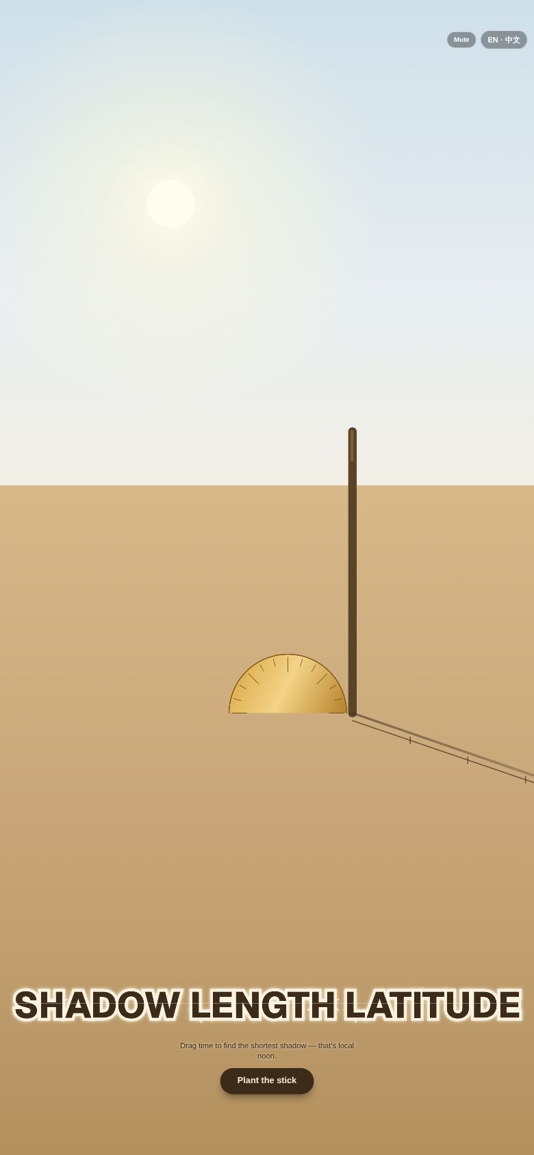 Shadow Length Latitude