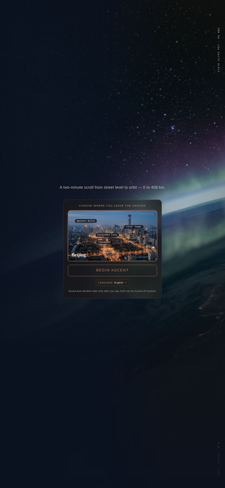 Scroll to Space