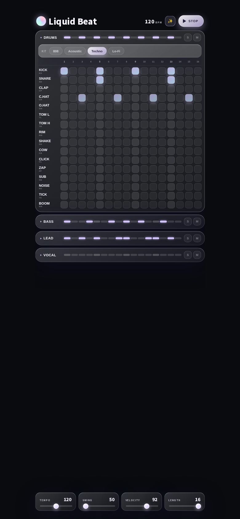 Retro Drum Sequencer