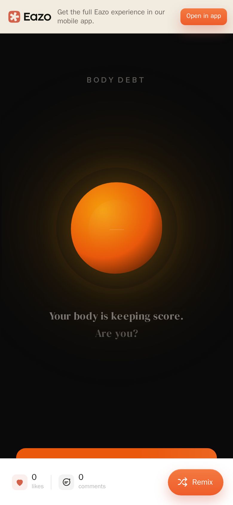 BODY DEBT