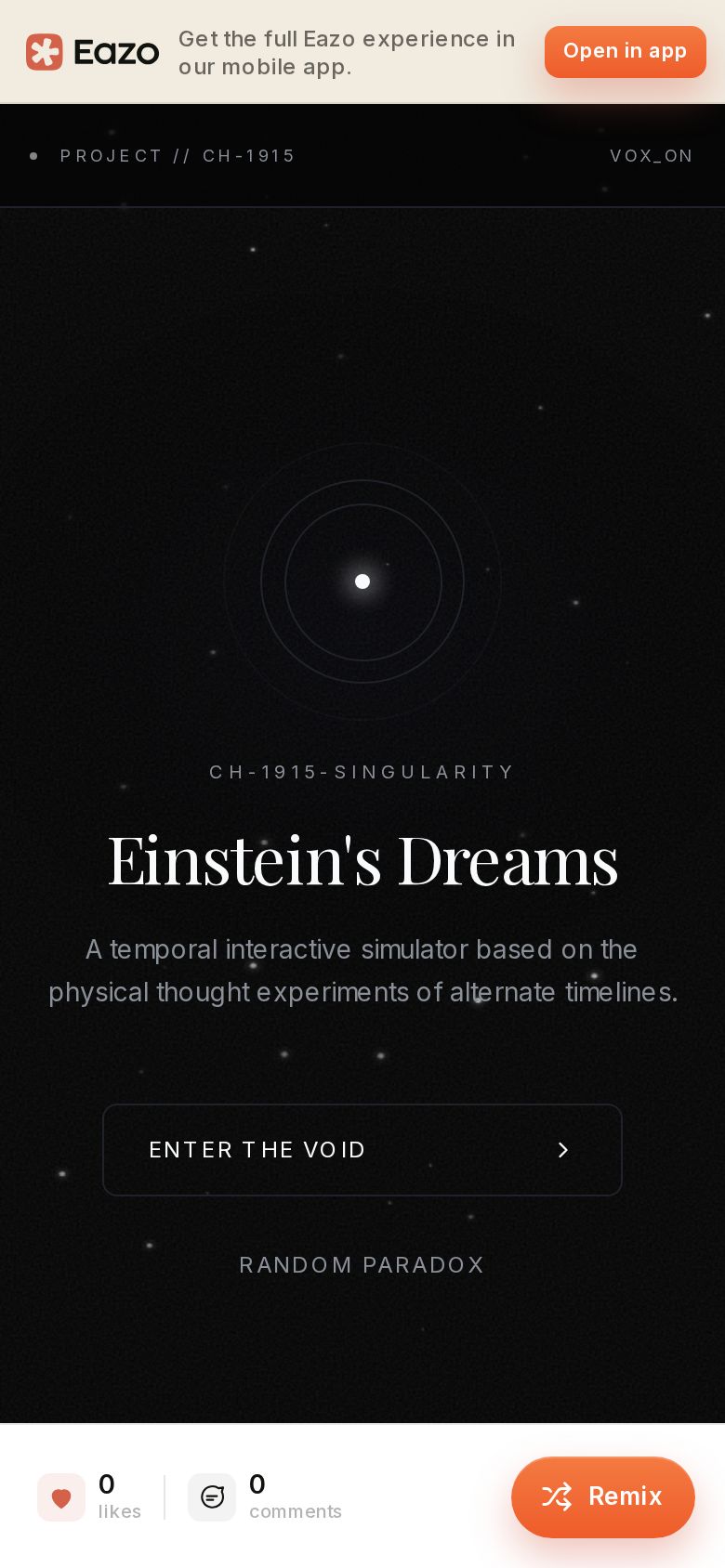 Einstein's Dreams