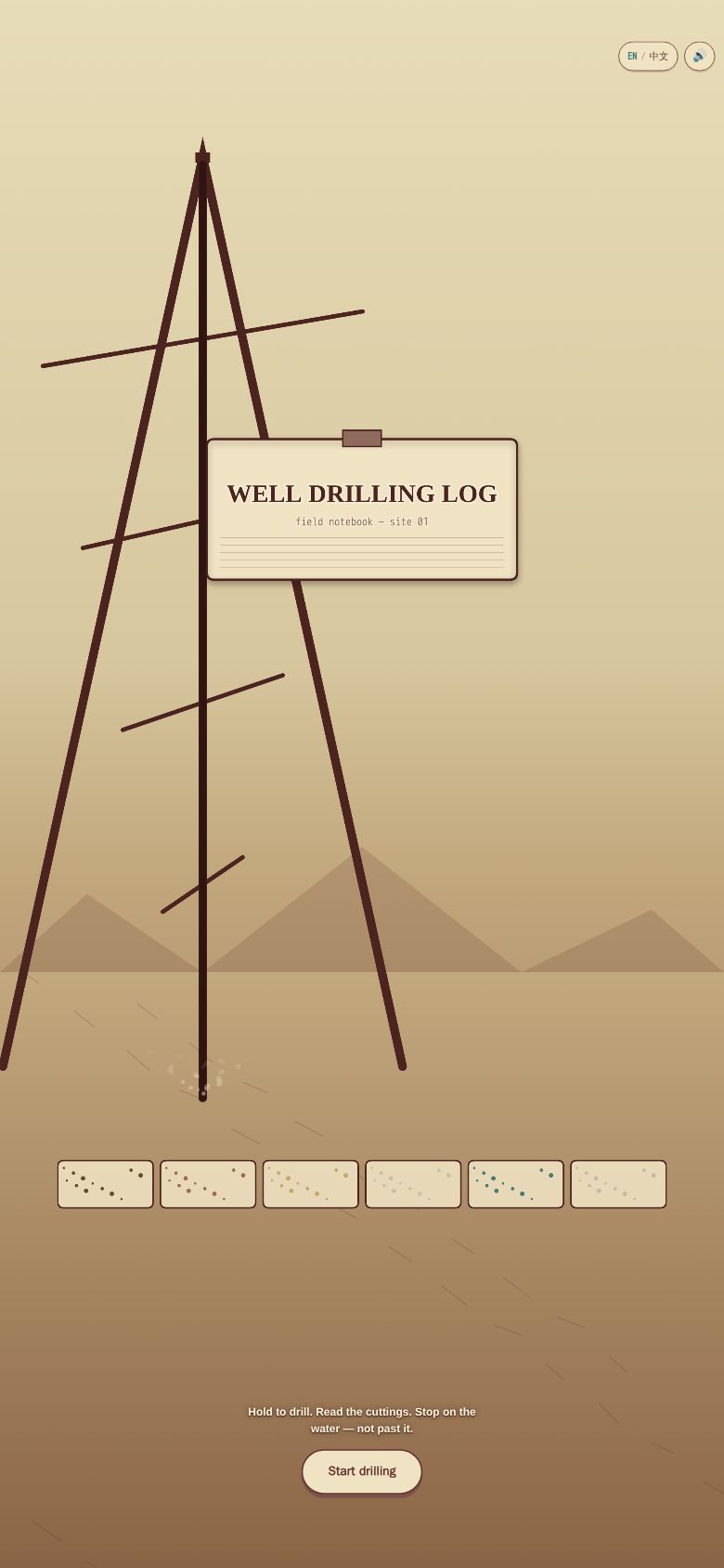 Well Drilling Log