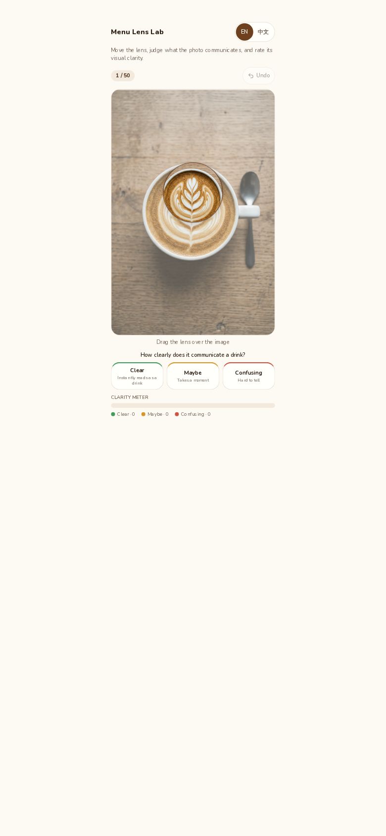Menu Lens Lab