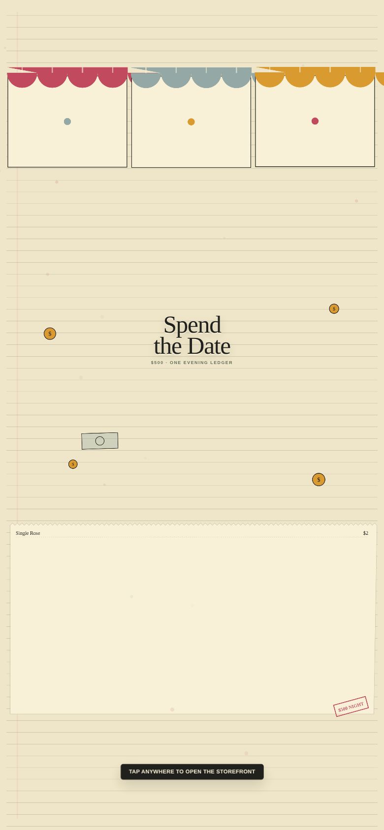 Spend the Date Budget