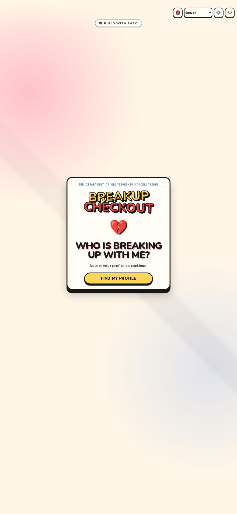 Breakup Checkout