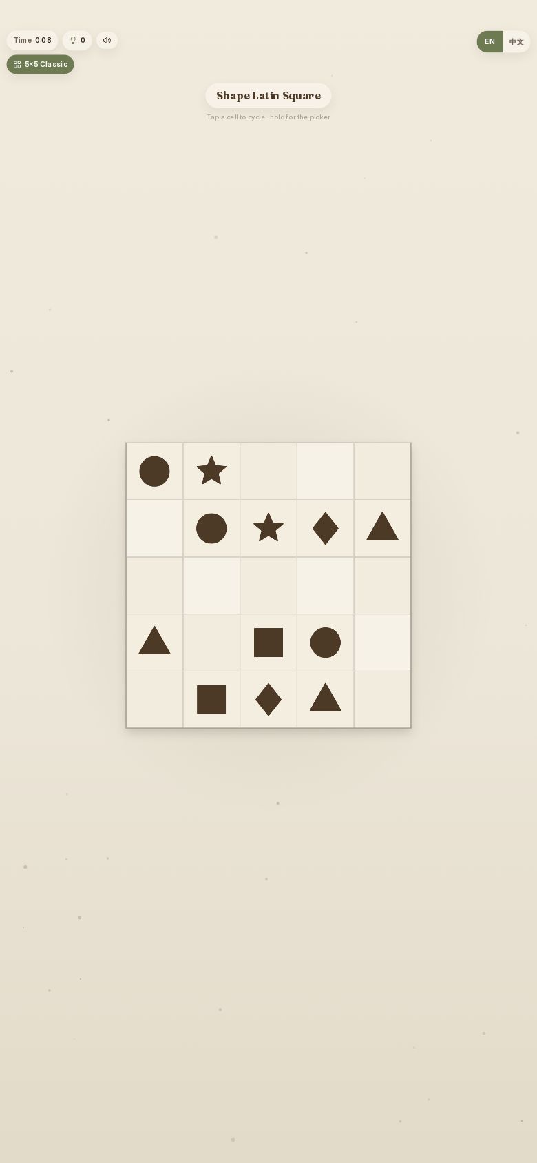Shape Latin Square