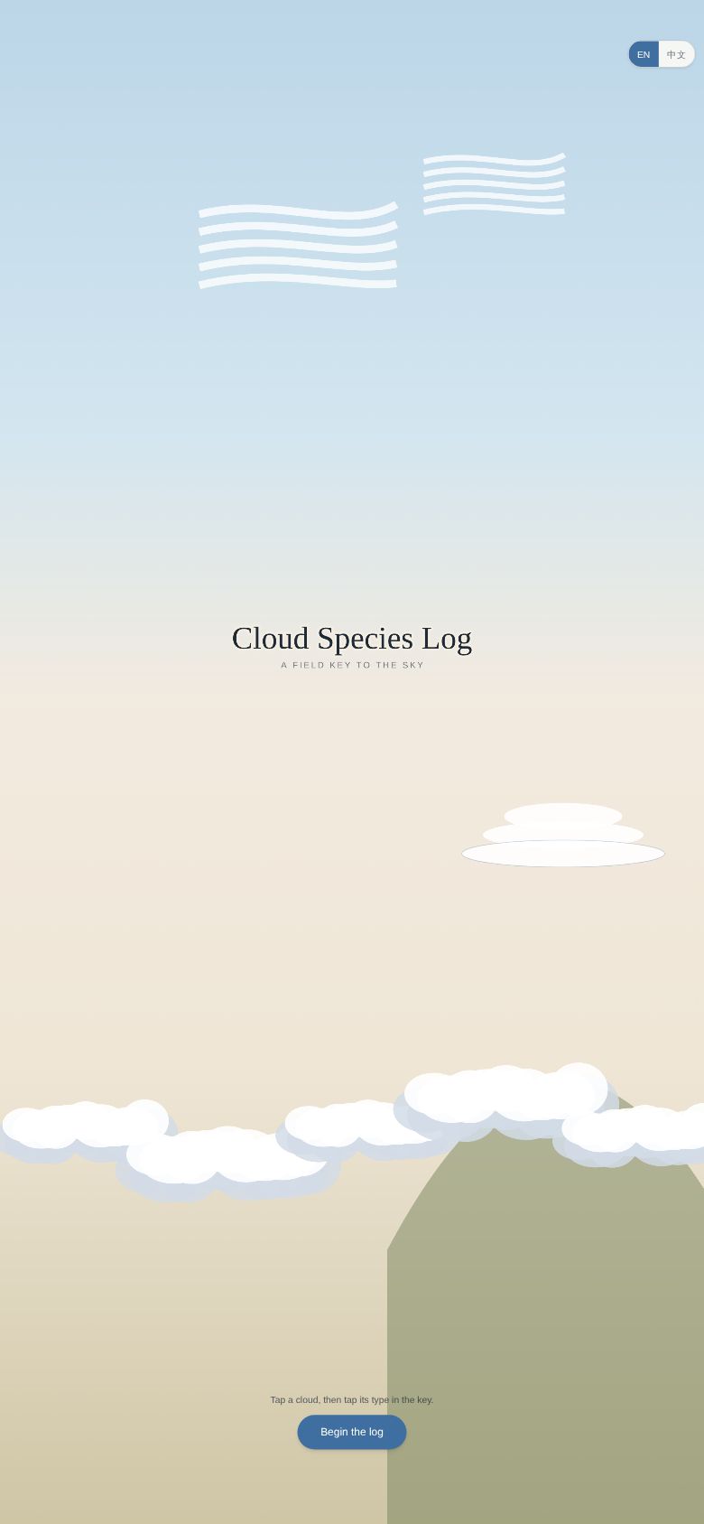 Cloud Species Log