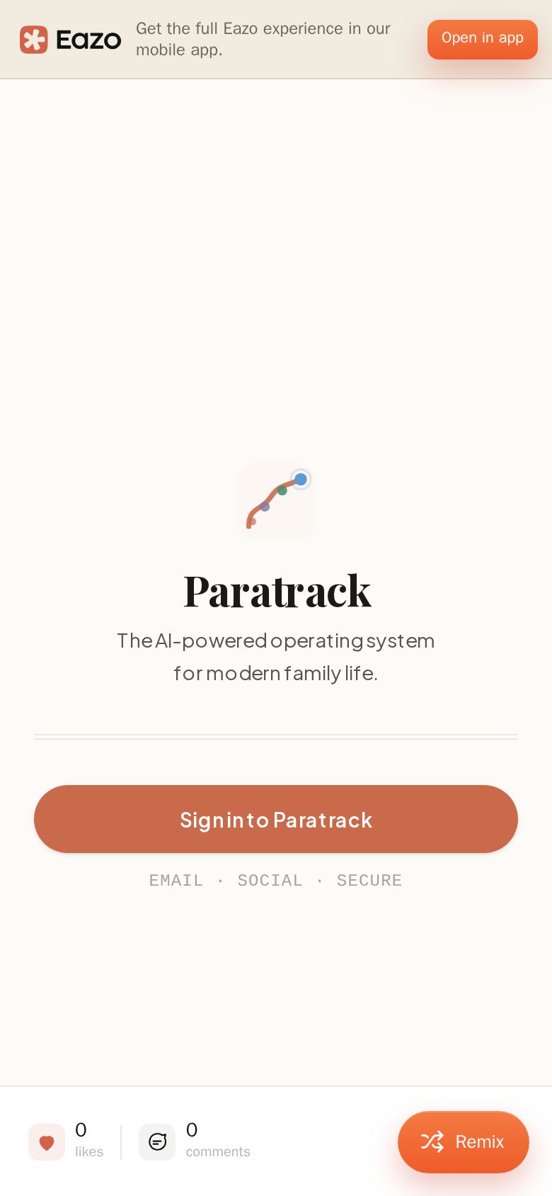 Paratrack