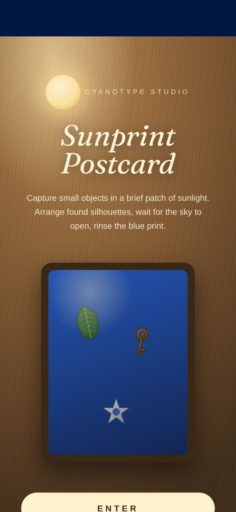 Sunprint Postcard