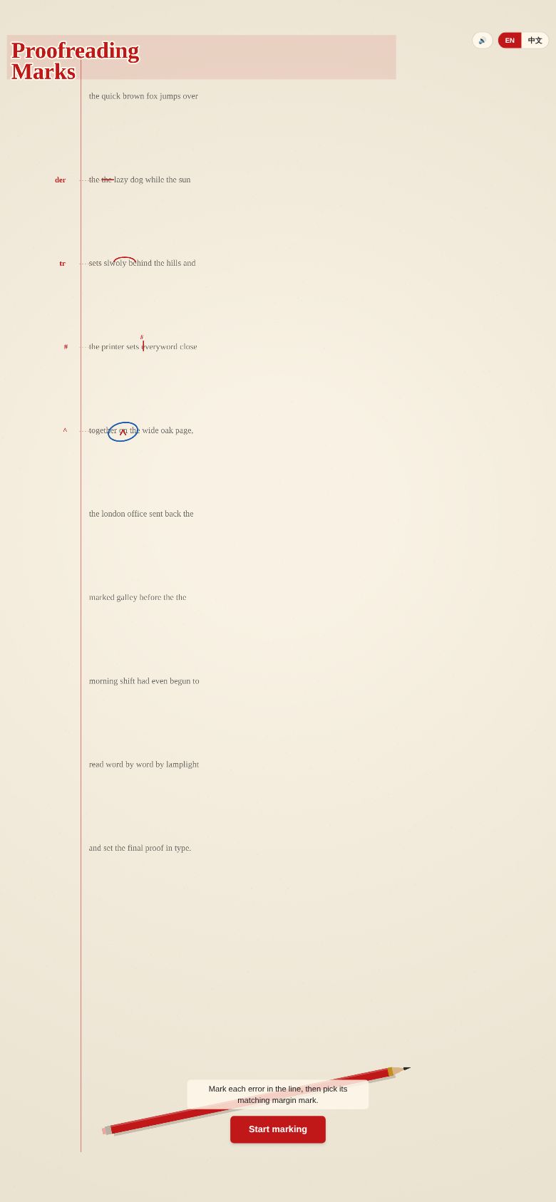 Proofreading Marks