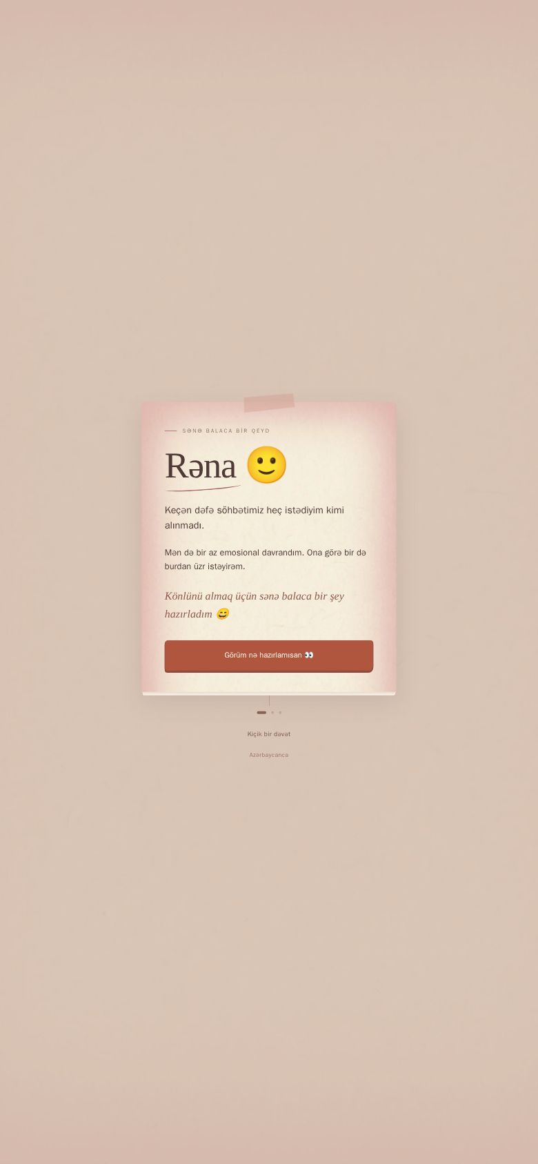 Rena's Invitation Note