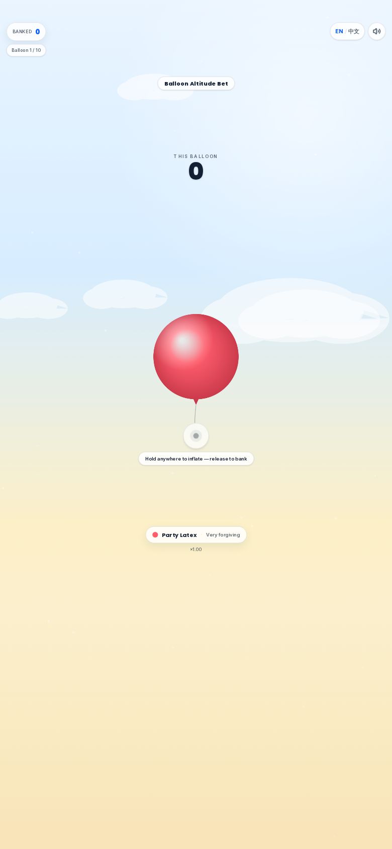 Balloon Altitude Bet