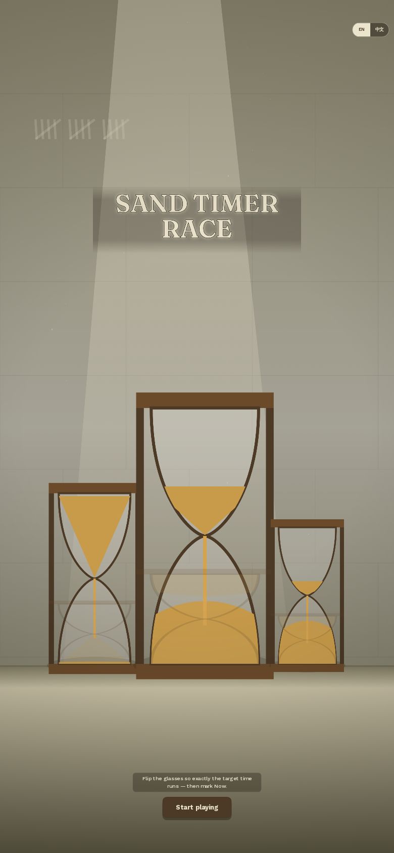 Sand Timer Race