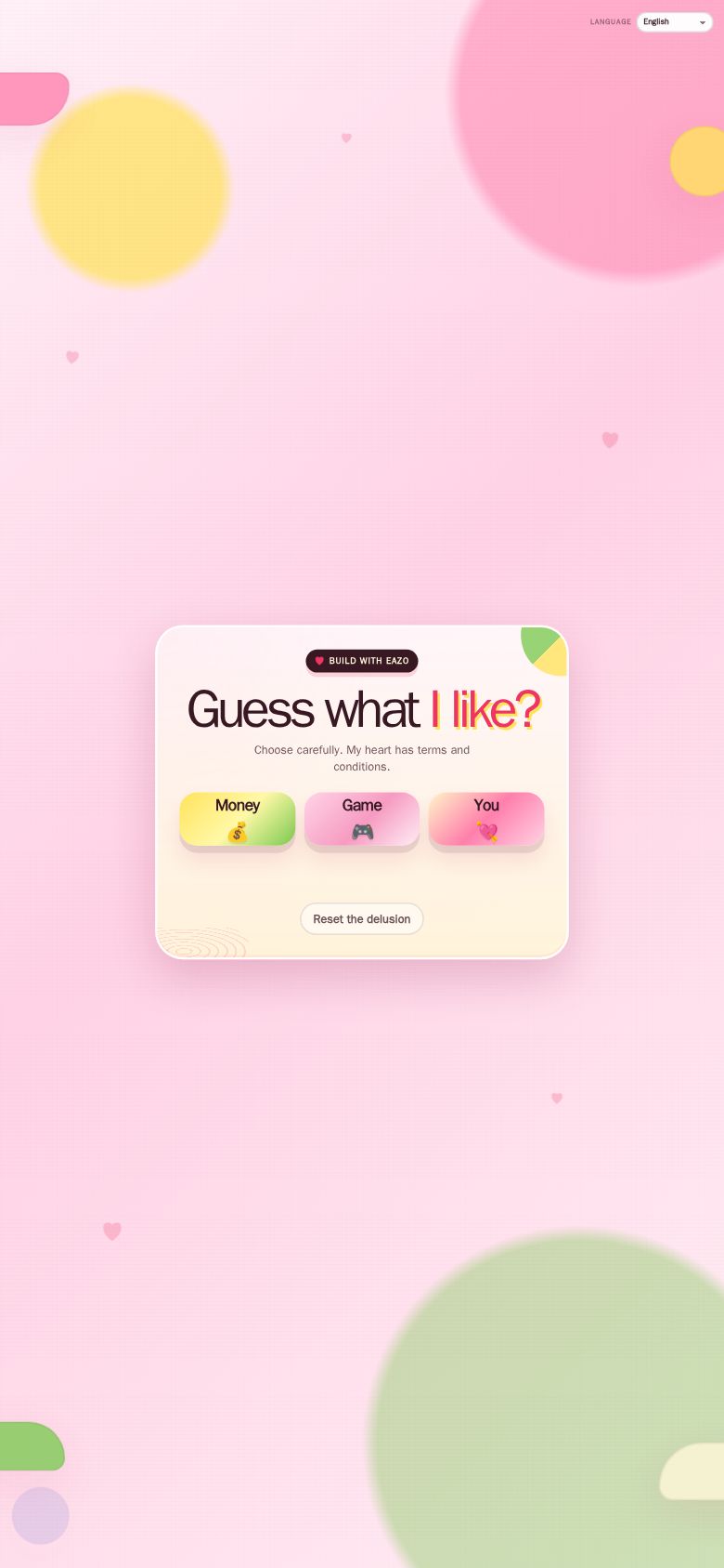 Guess What I Like?