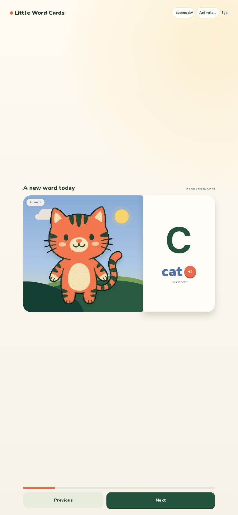 Little Word Cards