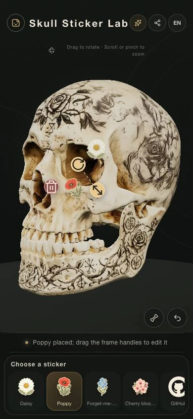 Skull Sticker Lab