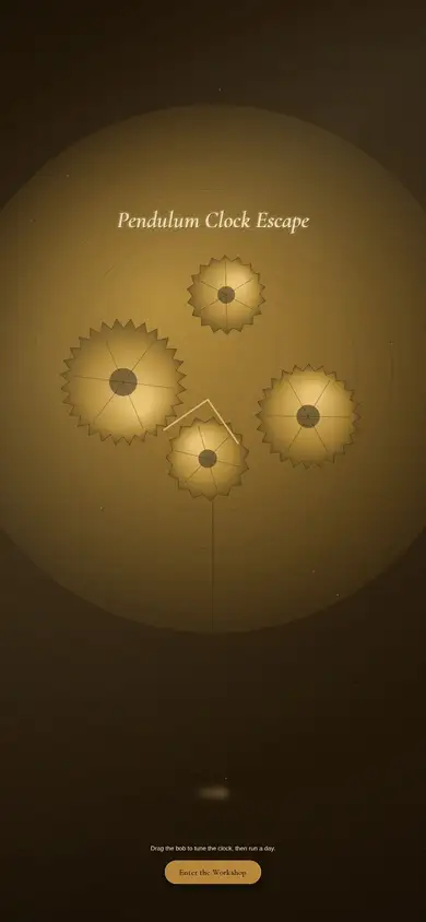 Pendulum Clock Escape
