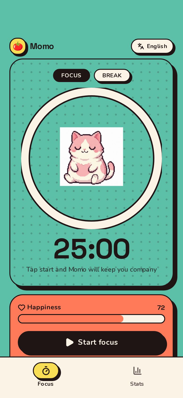 像素猫番茄钟