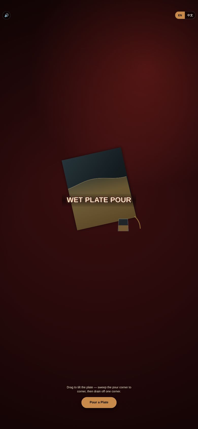 Wet Plate Pour