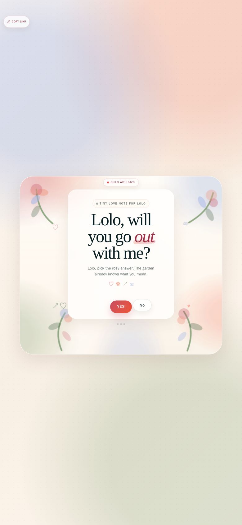 Lolo, Will You Go Out With Me?