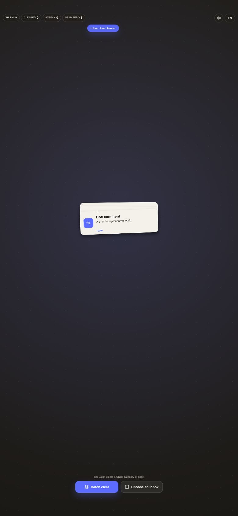 Inbox Zero Never