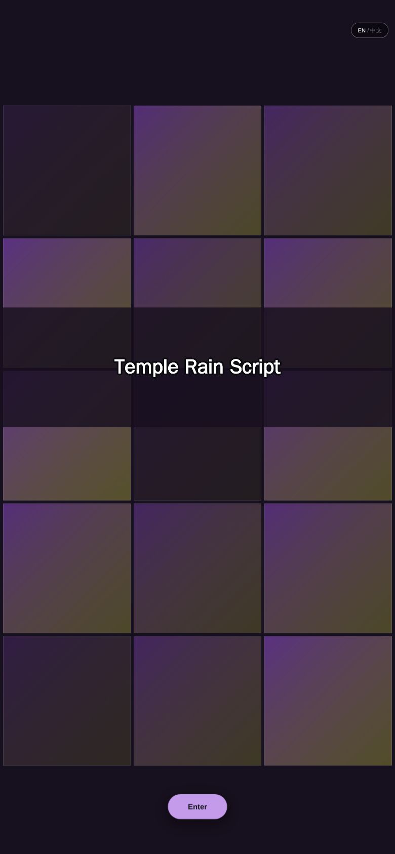 Temple Rain Script
