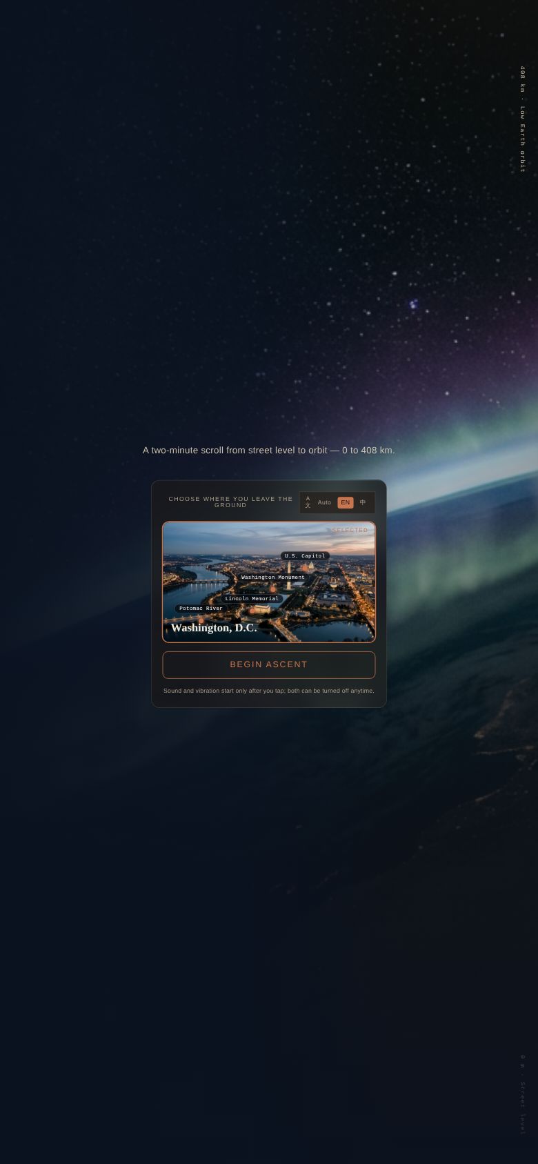 Scroll to Space