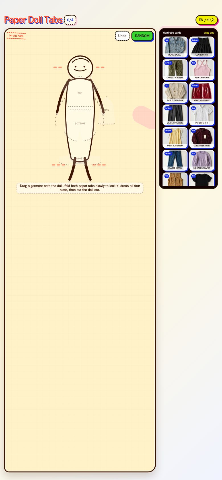 Paper Doll Tabs