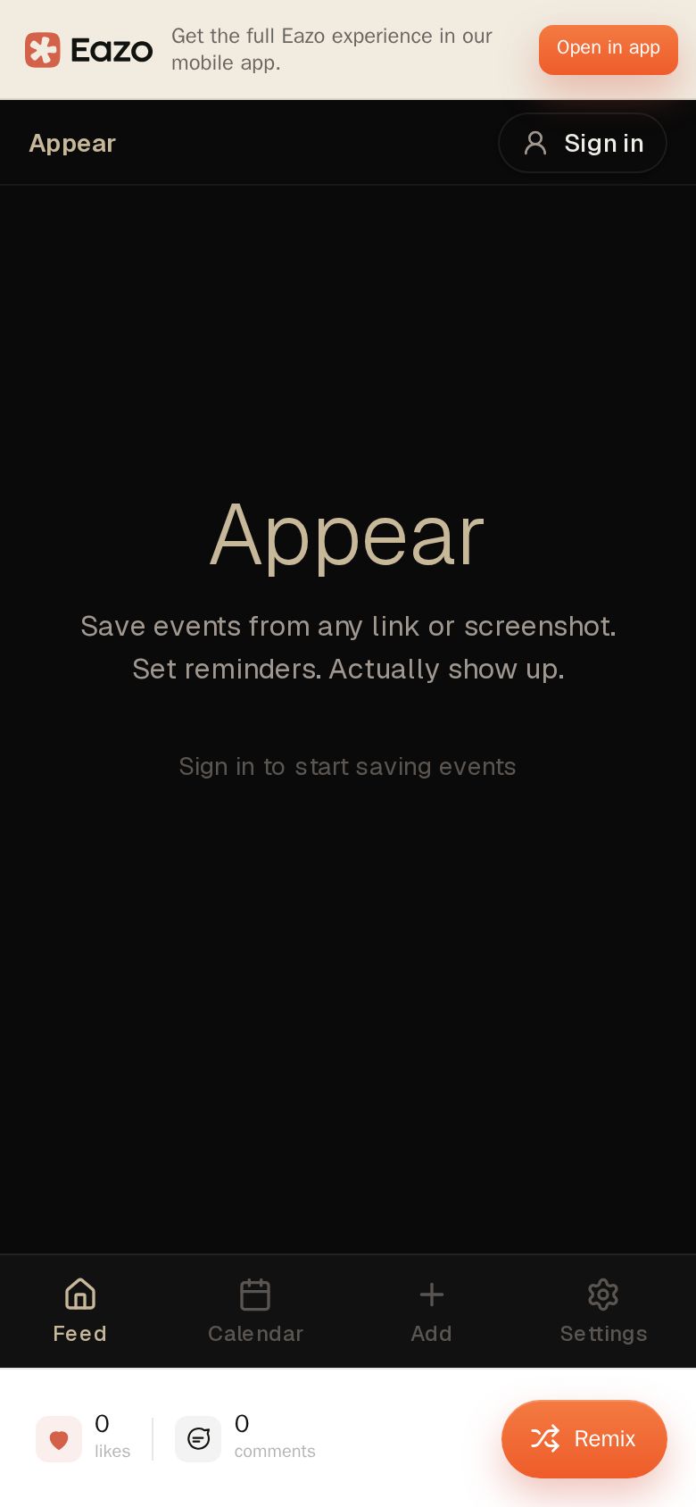 Appear