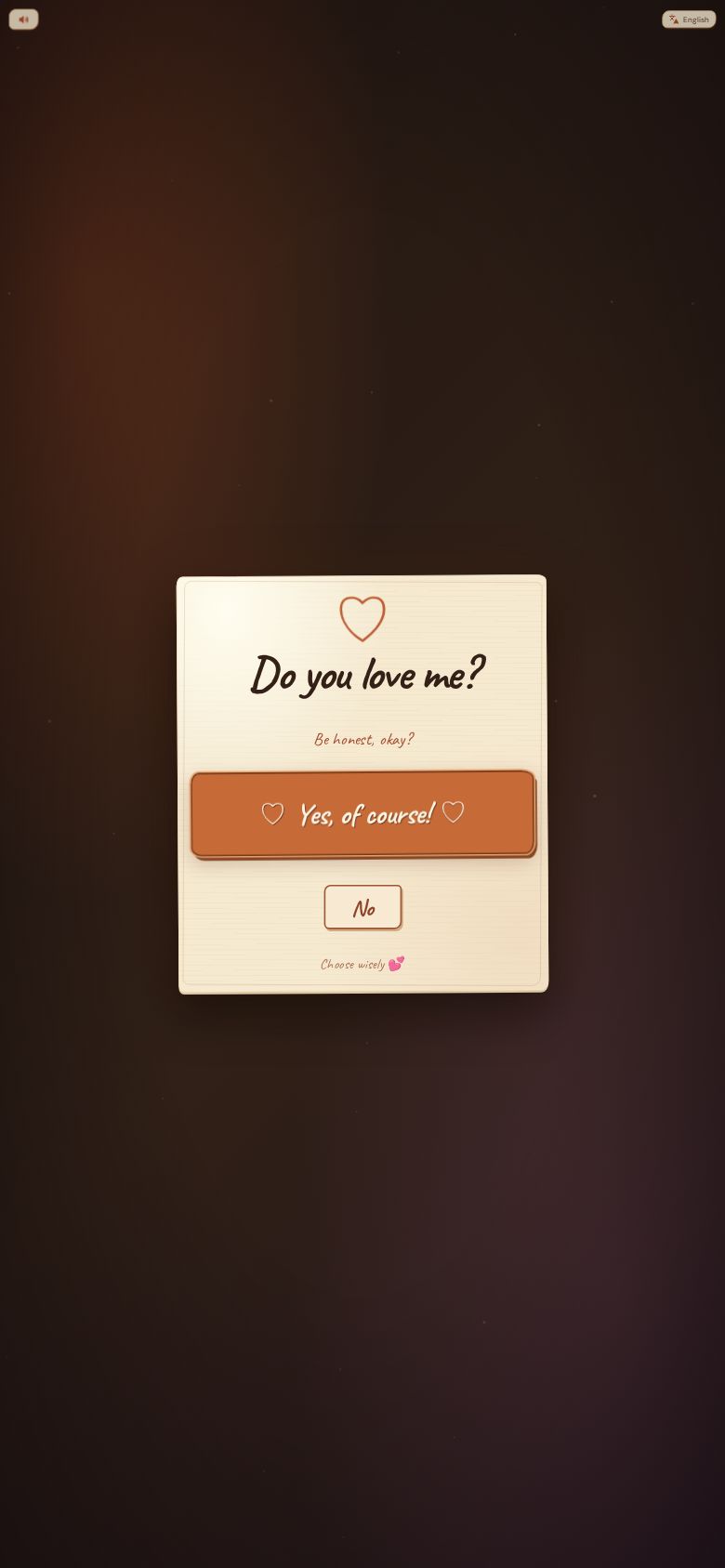Do You Love Me? — Handwritten Letter