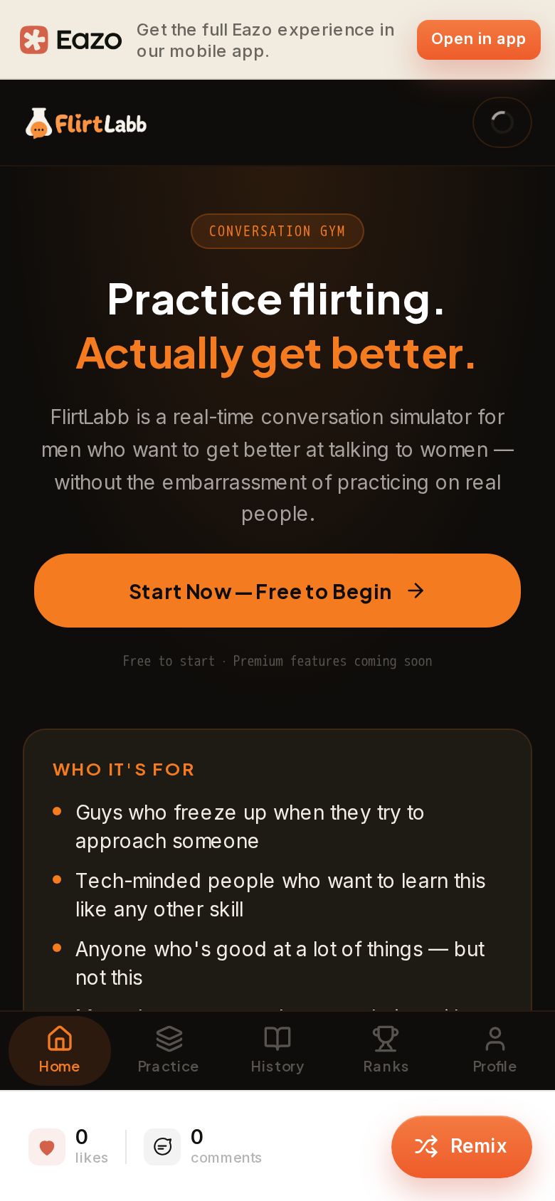 FlirtLabb - Flirting Simulator