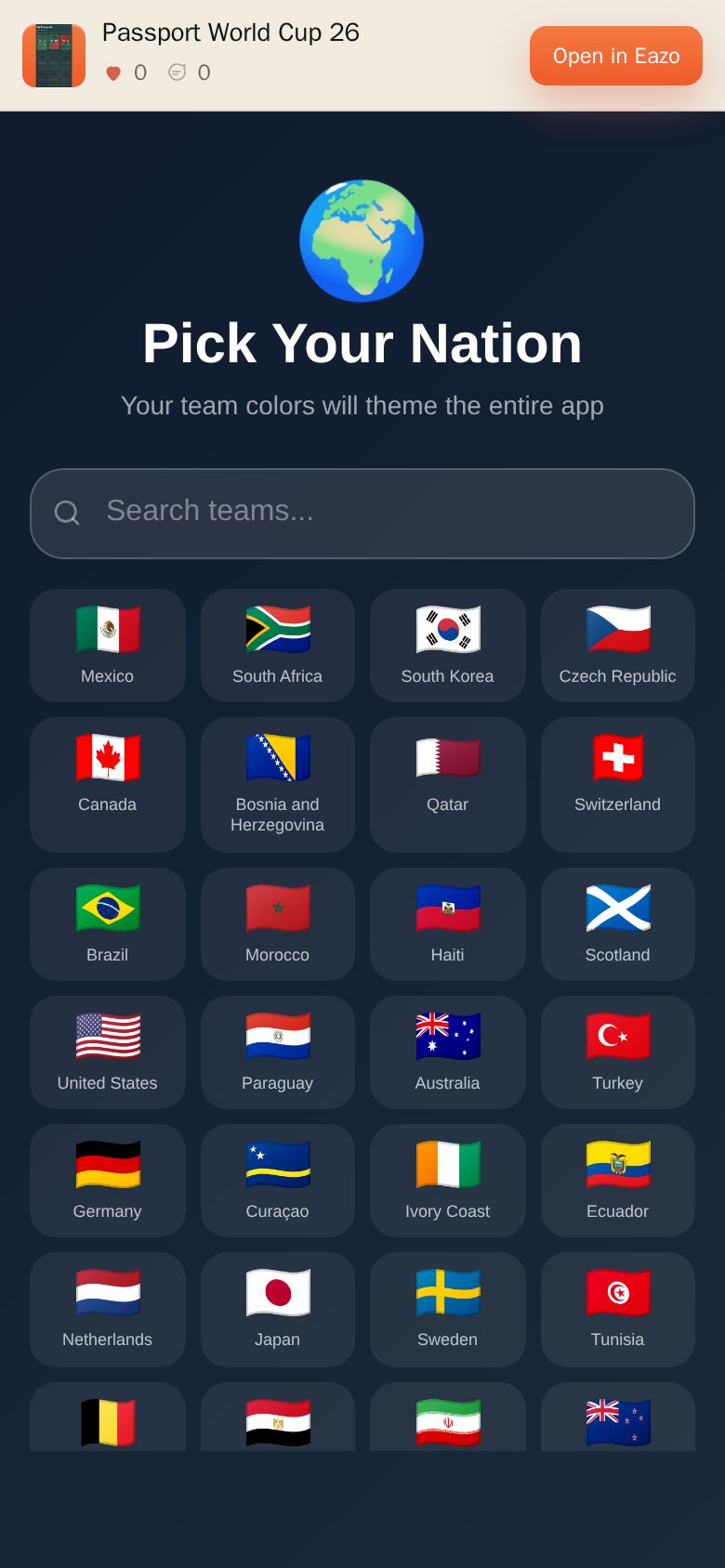 Passport World Cup 26