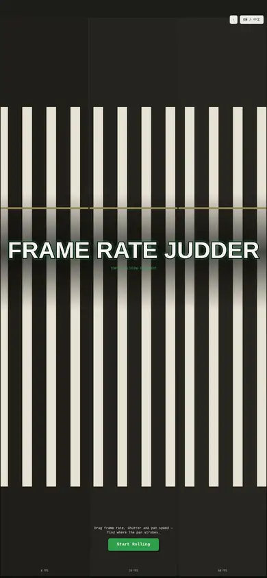 Frame Rate Judder