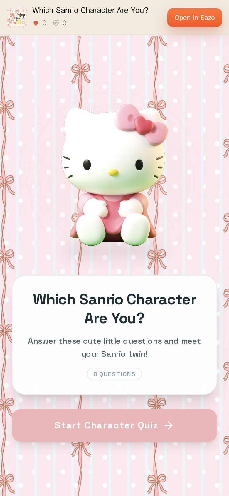 Which Sanrio Character Are You?