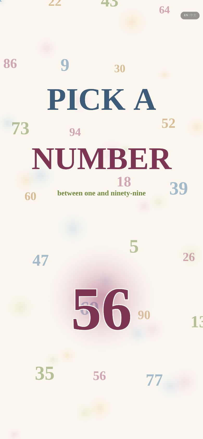 Pick a Number