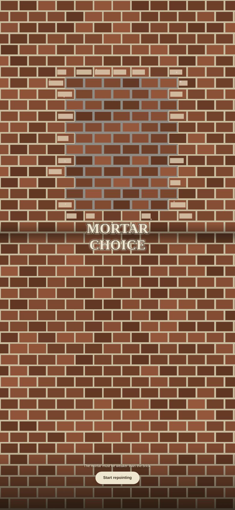 Mortar Choice