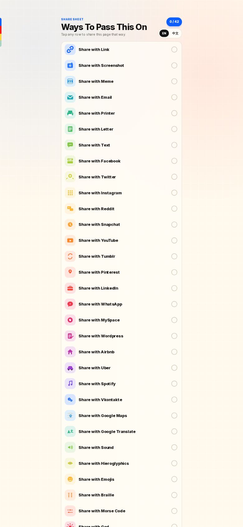 Ways To Pass This On