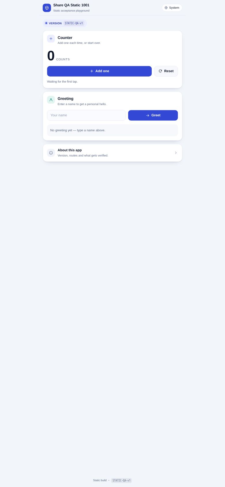Share QA Static 1001