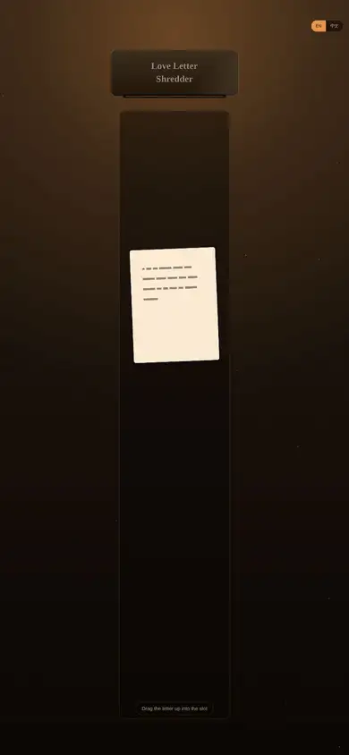 Love Letter Shredder