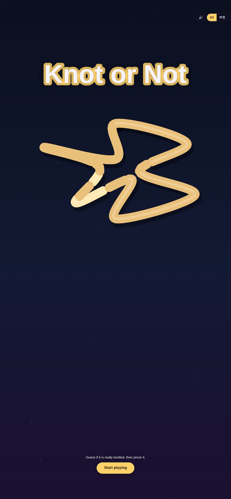 Knot or Not