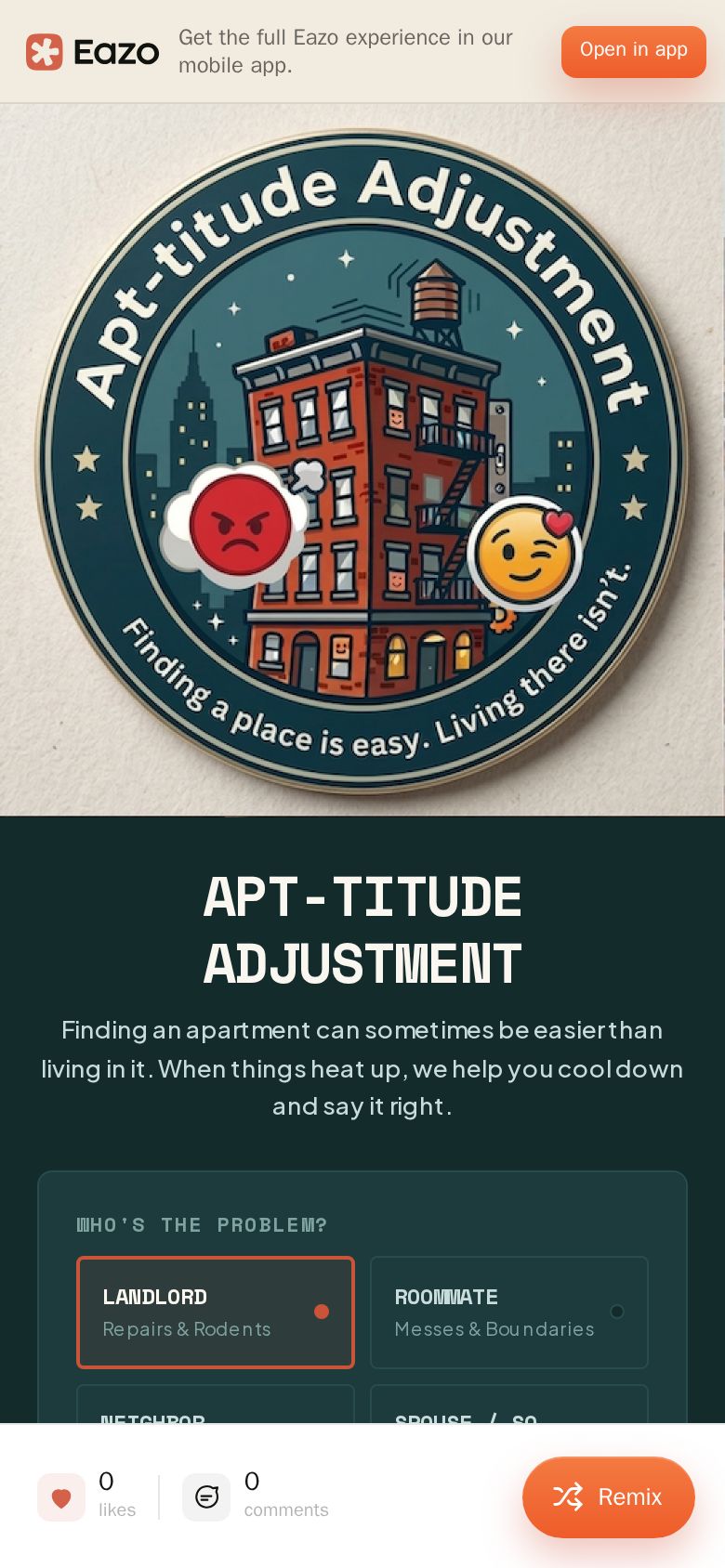 Apt-titude Adjustment