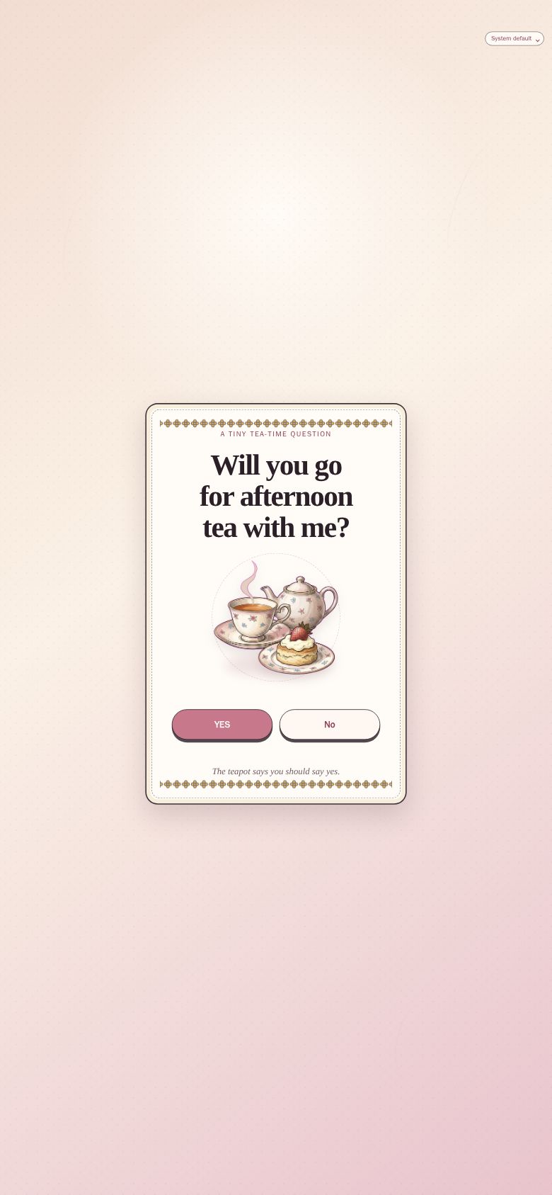 Afternoon Tea?