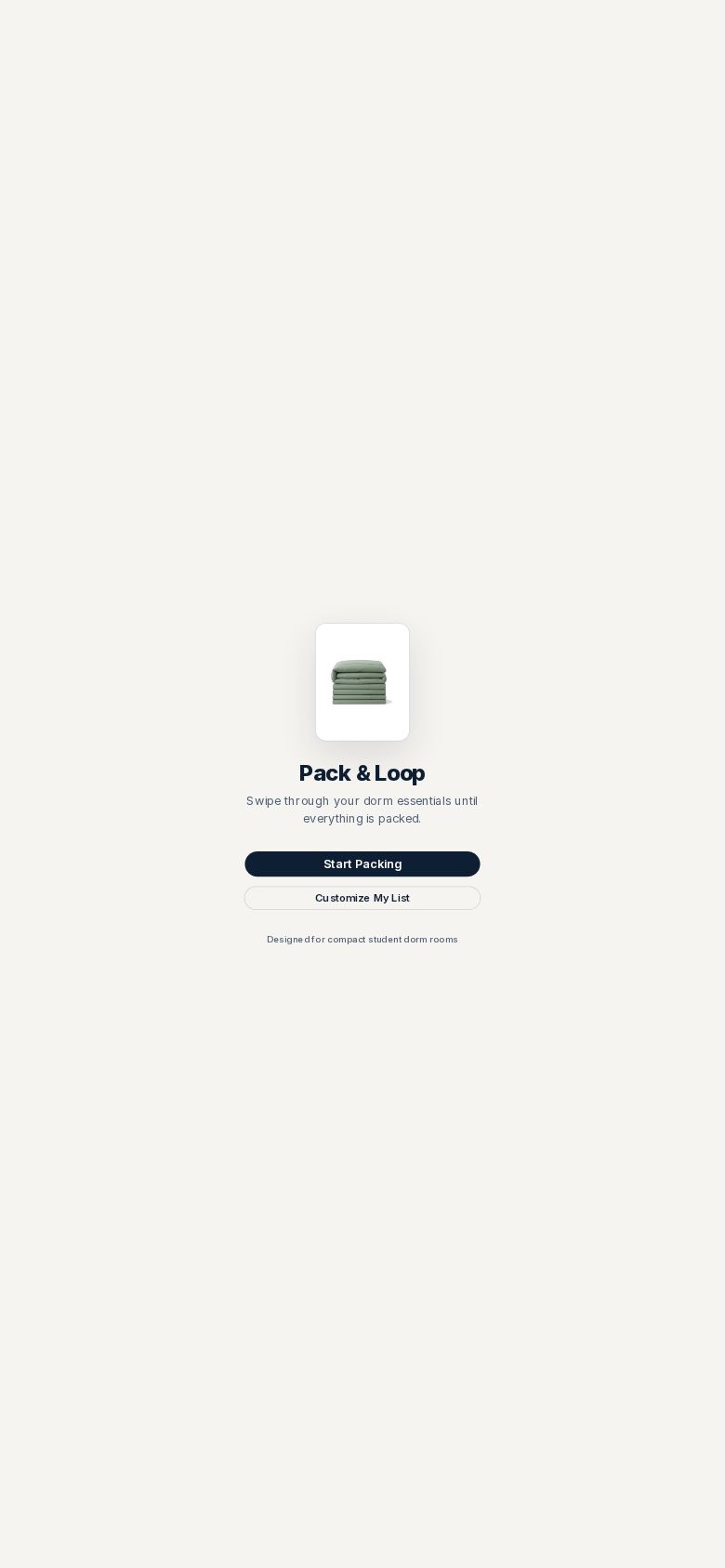 Pack & Loop